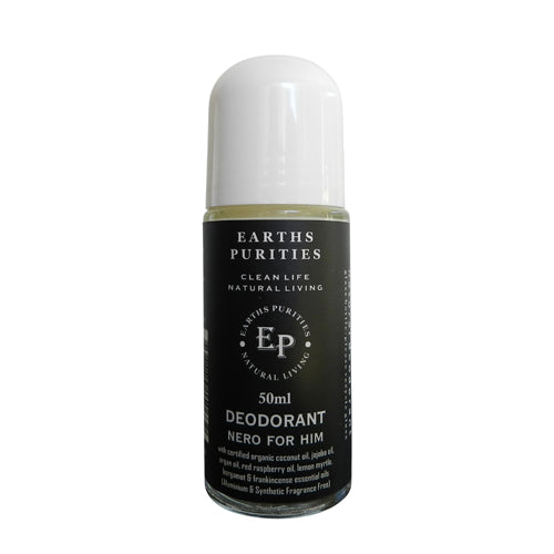Earths Purities For Him Nero Rollon Deodorant 50ml