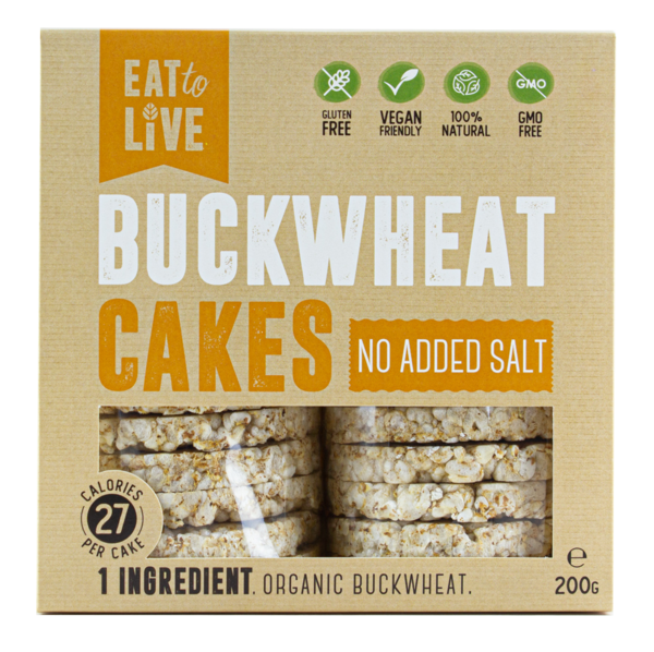 Eat to Live Buckwheat Cake No Added Salt (Gluten Free)