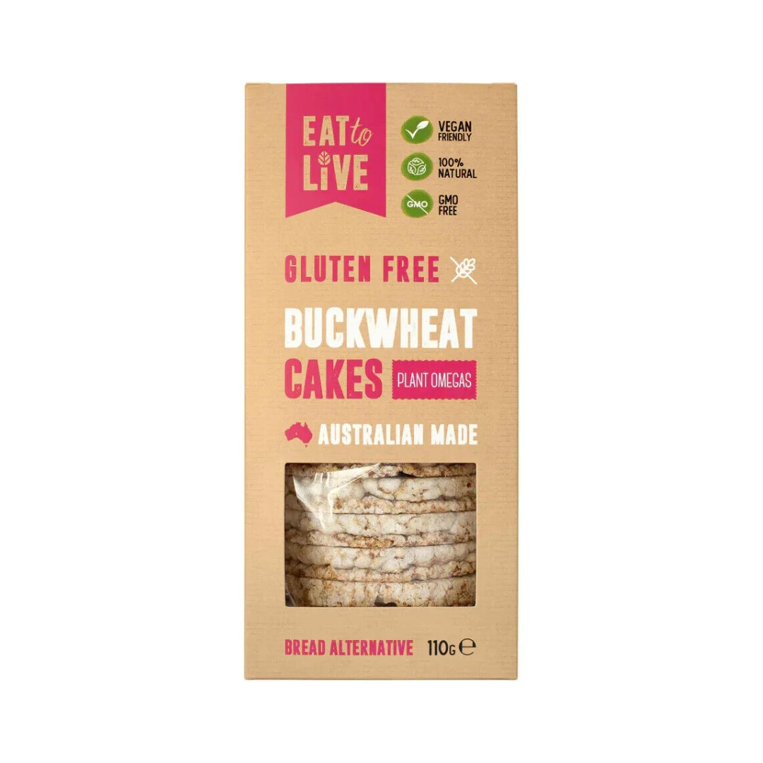 Eat to Live Buckwheat Cakes with Plant Omegas 110g