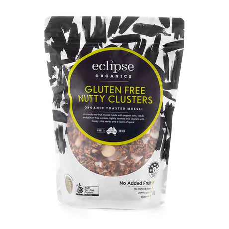 Eclipse Organics Toasted Muesli – Gluten Free Nutty Clusters 400g