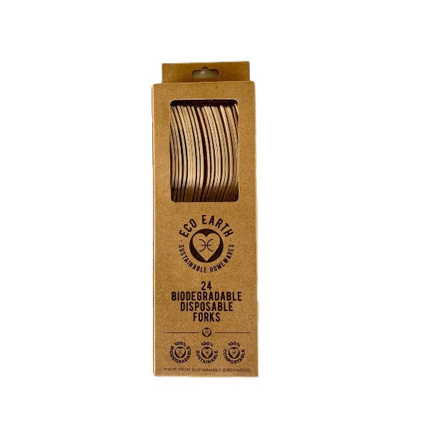 Eco Earth Cutlery Forks 24p