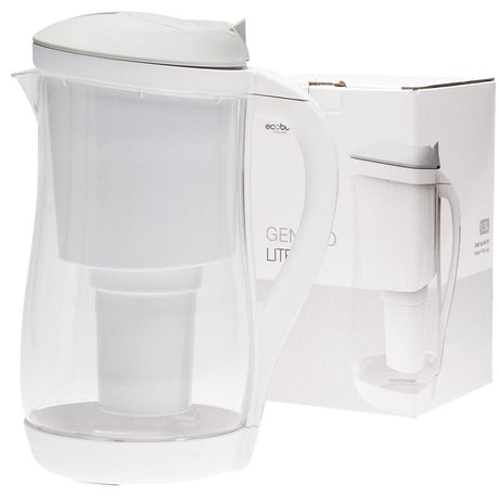 Ecobud Gentoo Plastic Water Filter Jug Grey Energy & White 1.5L