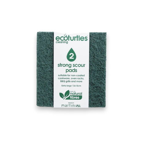 Ecoturtles Strong Scour Pads 2pk