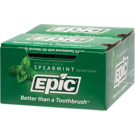 Epic Xylitol Gum Spearmint 12c