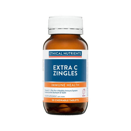 Ethical Nutrients Extra C Zingles Orange 50t