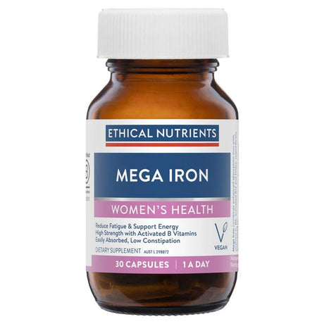 Ethical Nutrients Mega Iron Activated B's 30c