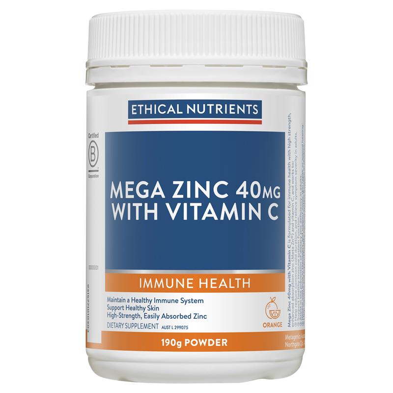 Ethical Nutrients Mega Zinc Orange 190G