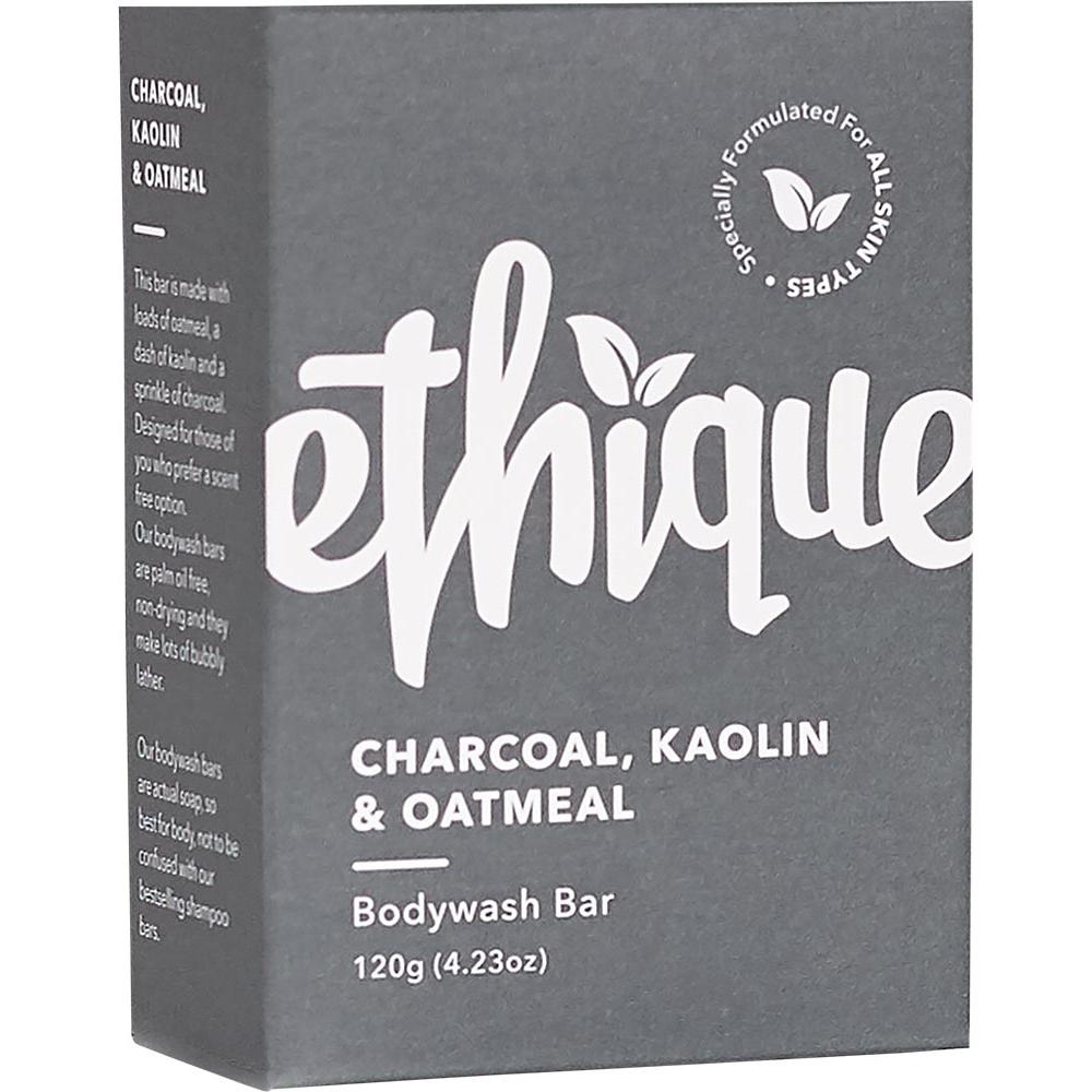 Ethique solid bodywash bar with charcoal, kaolin and oatmeal, 120g