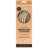 Ever Eco Silicone Straws Bent Includes Cleaning Brush 4