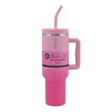 Ever Eco insulated tumbler in the Rise colourway with stainless steel straw, 1.18L