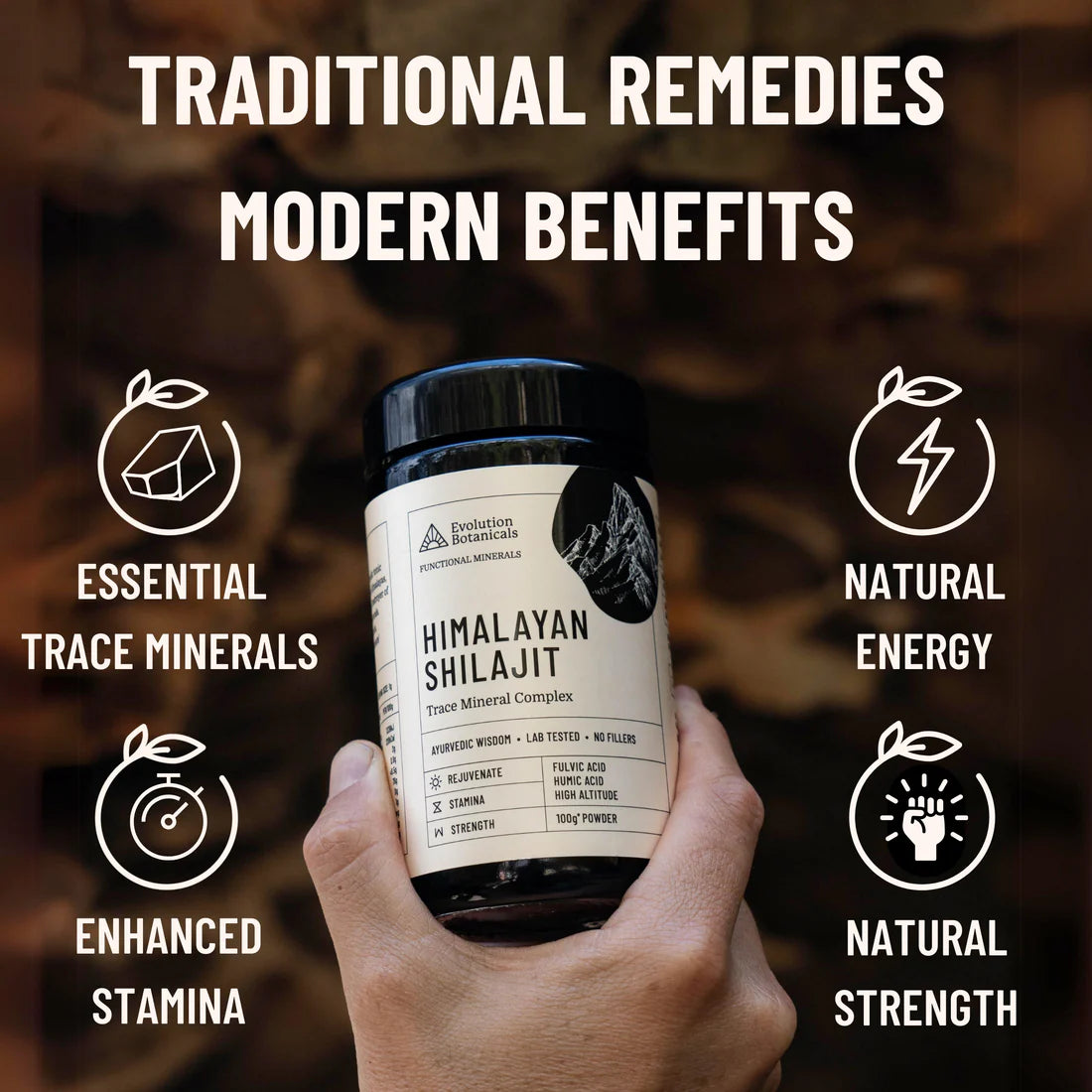 Evolution Botanicals Organic Himalayan Shilajit 100g