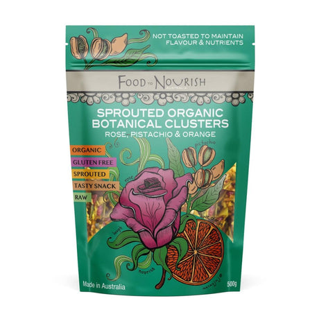 Food To Nourish Clusters Rose, Pistachio & Orange 250g