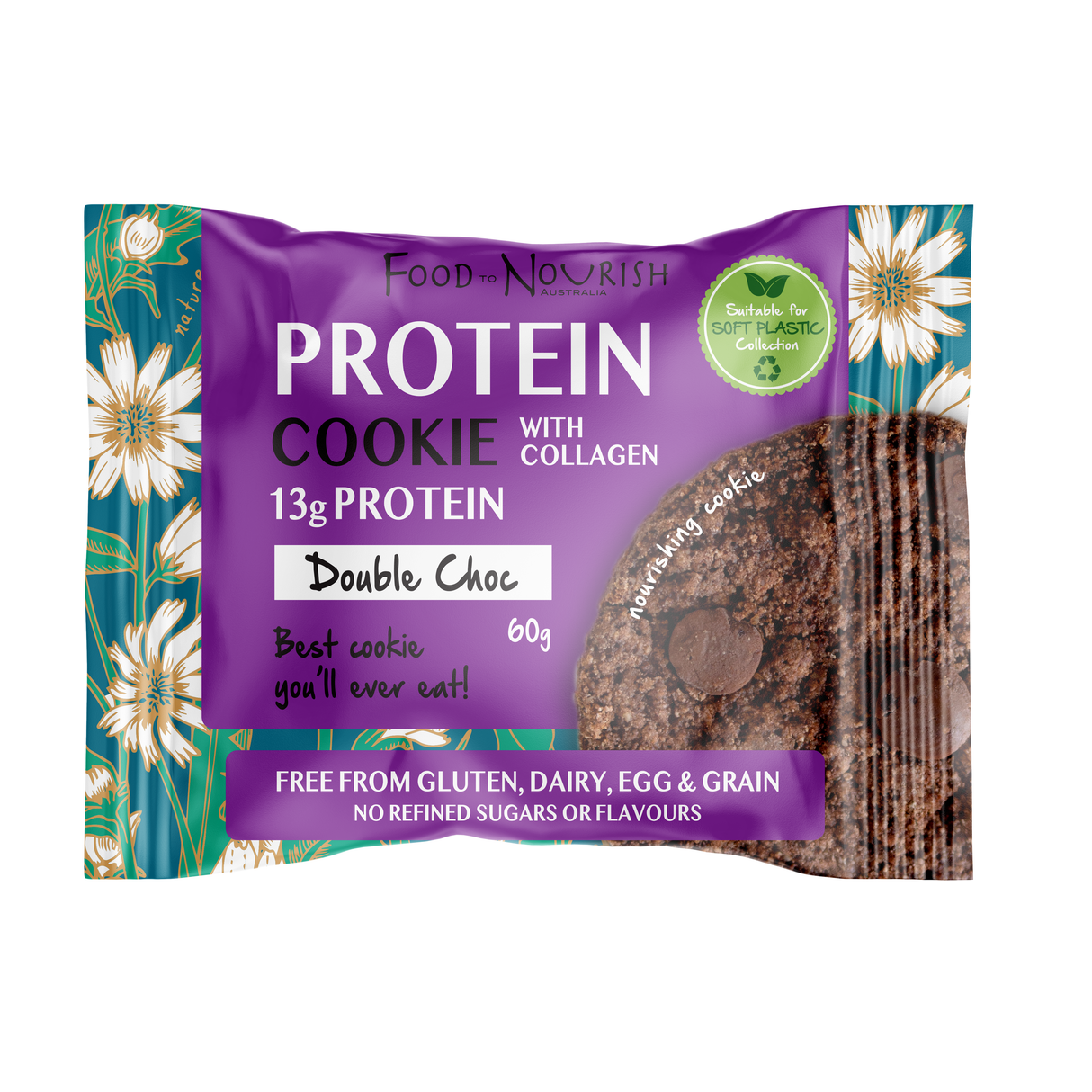 Food To Nourish Cookie Double Chocolate 60g