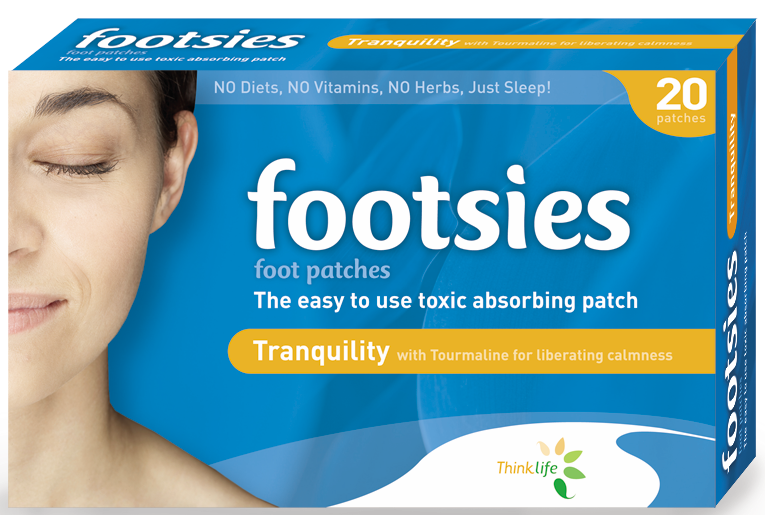 Thinklife Footsies Tranquility Detox Foot Patches Trial Pack 4 patches