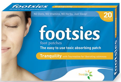 Thinklife Footsies Tranquility Detox Foot Patches Trial Pack 4 patches