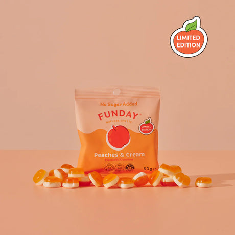 Funday Peaches & Cream Gummies 50g