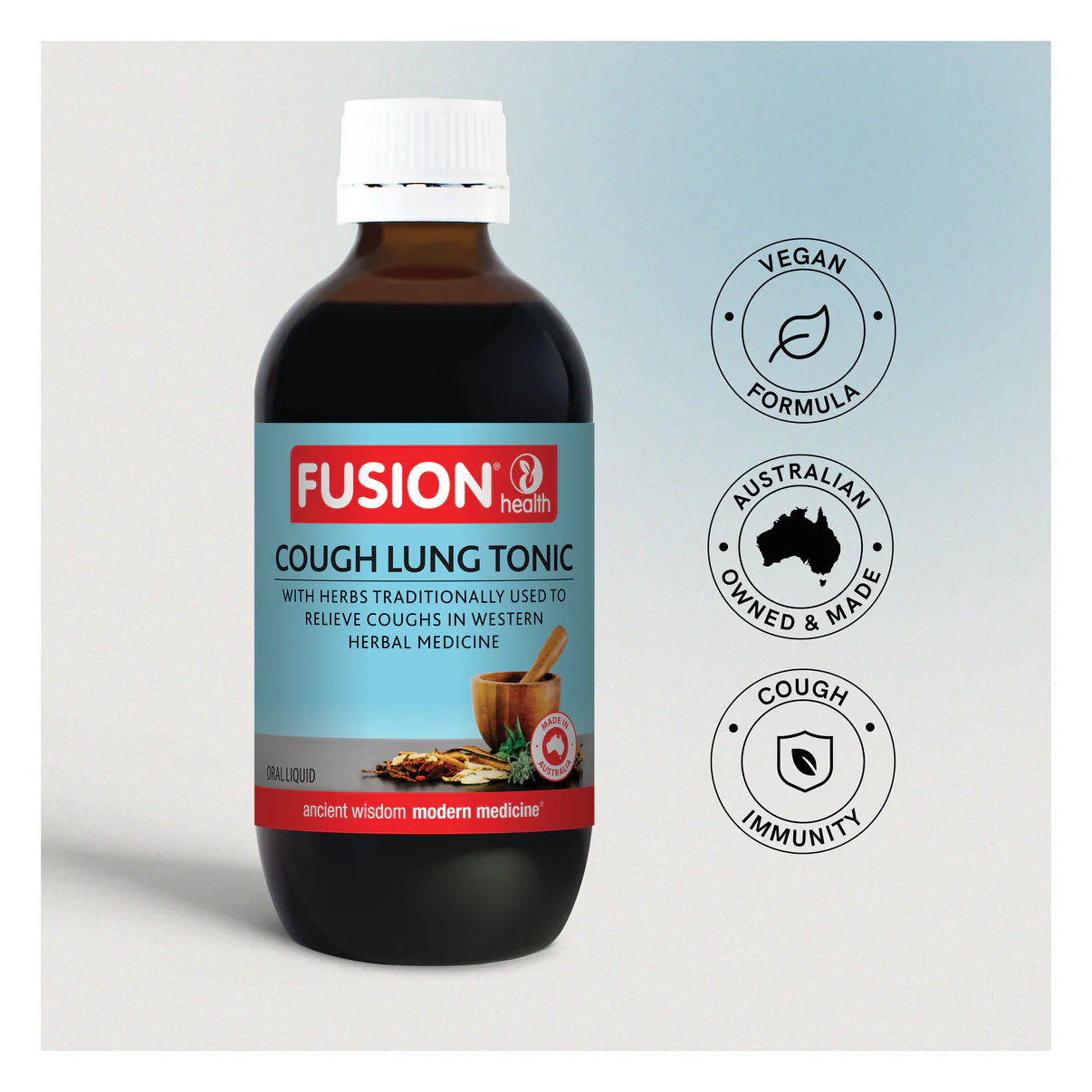 Fusion Health Cough Lung Tonic Liquid 200ml