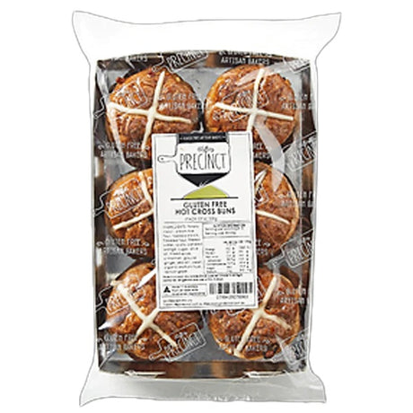 GF Precinct gluten free choc hot cross buns, pack of six