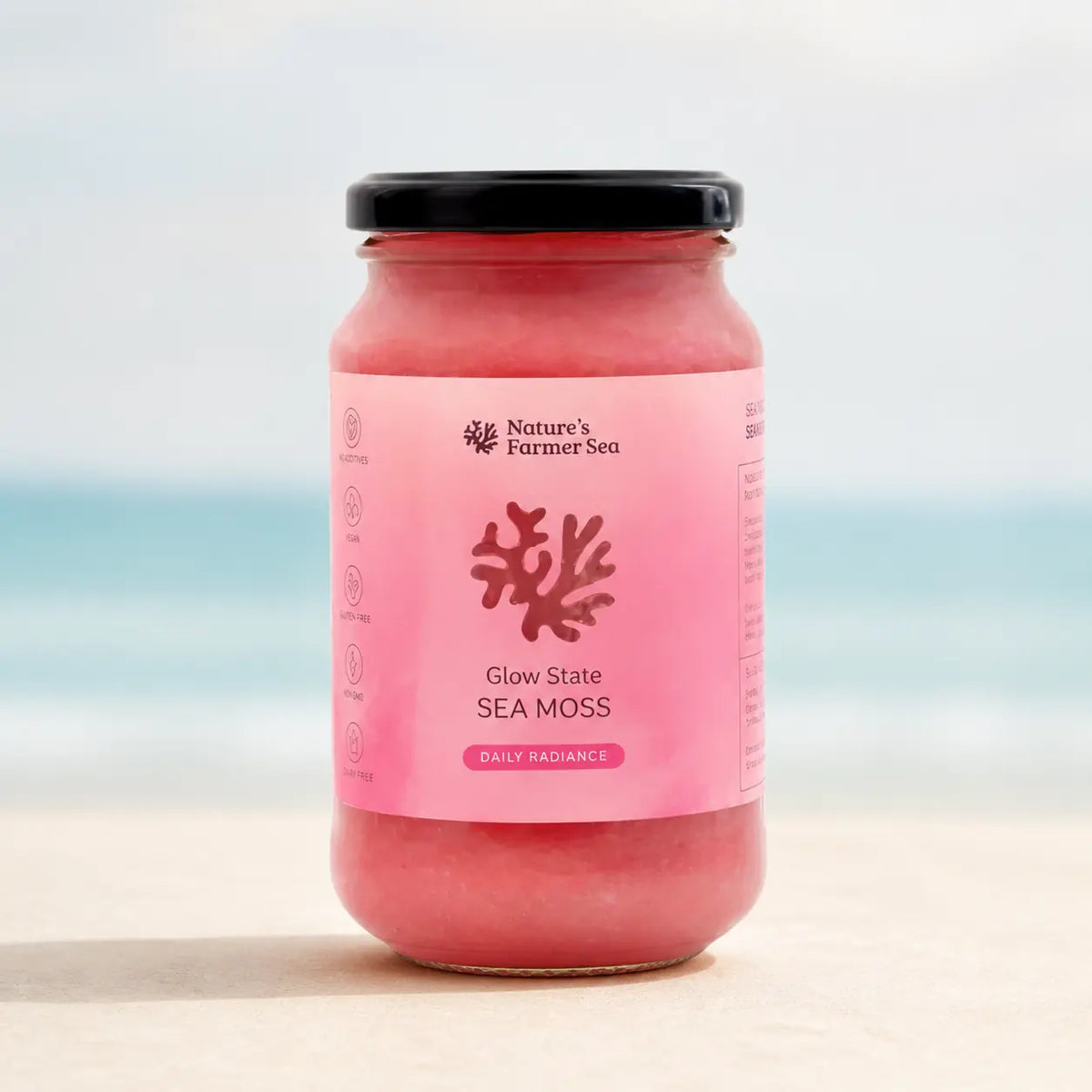 Natures Farmer Sea Moss Gel Glow State 375ml