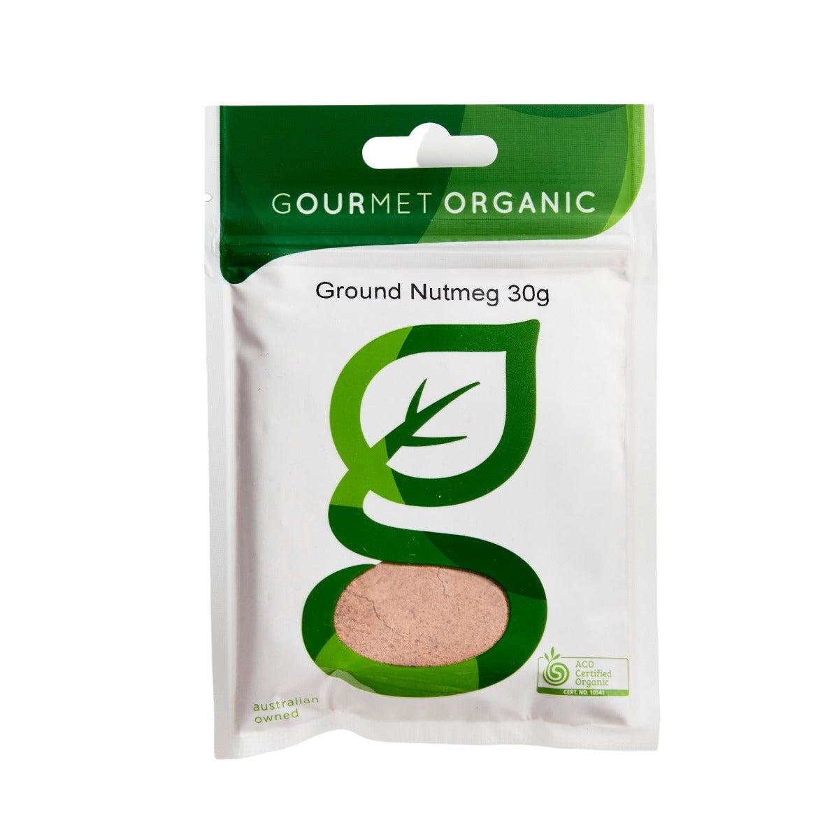 Gourmet Organic Ground Nutmeg 30g