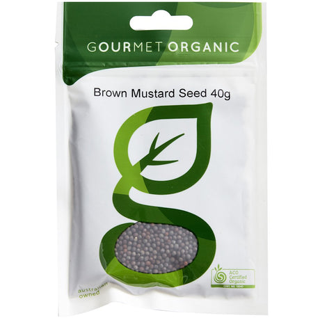 Gourmet Organic Herbs Brown Mustard Seed 40g