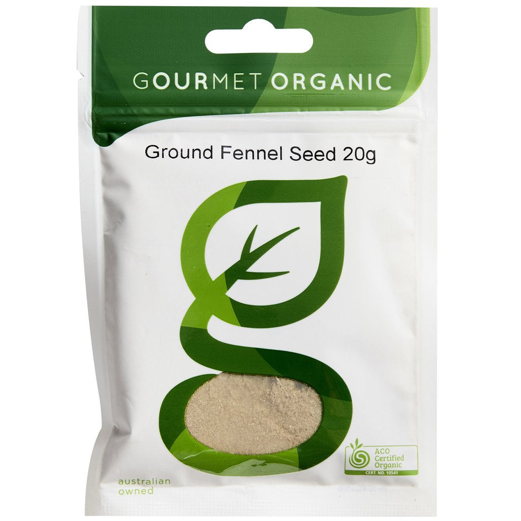 Gourmet Organic Herbs Ground Fennel Seed 20g