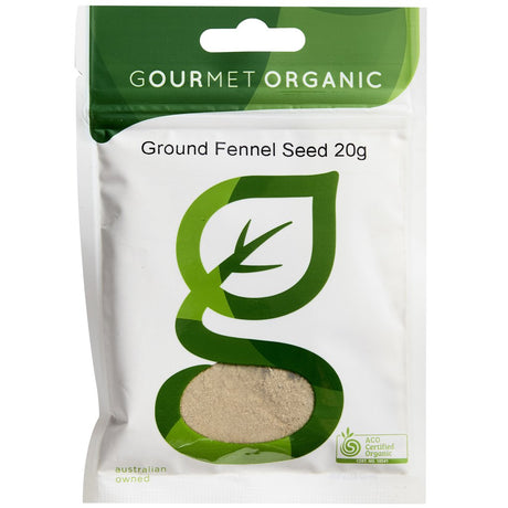 Gourmet Organic Herbs Ground Fennel Seed 20g