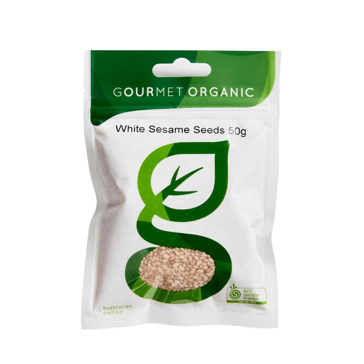 Gourmet Organic Herbs White Sesame Seeds 50G