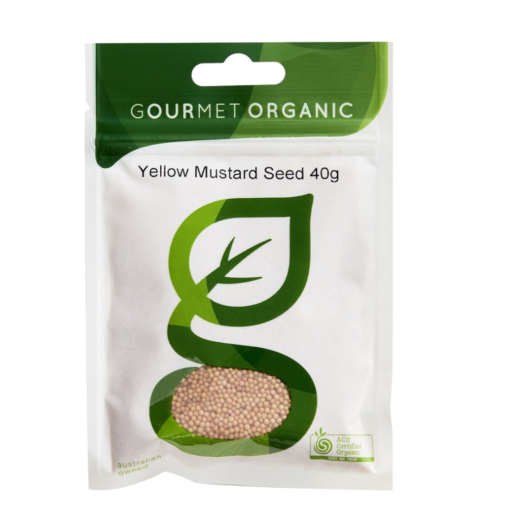 Gourmet Organic Herbs Yellow Mustard Seed 40g