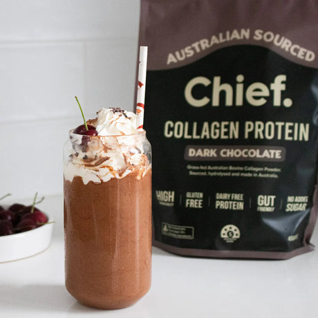 Chief Grass-fed Collagen Protein Powder - Dark Chocolate 450g