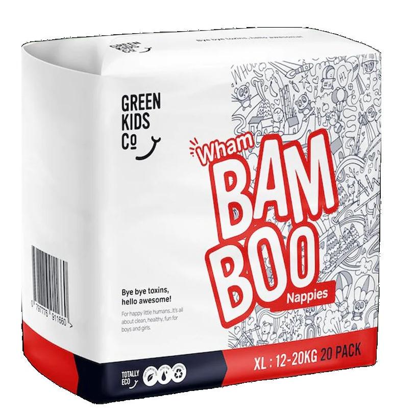 Green Kids Co Nappies XL 20p