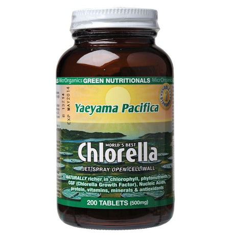 Green Nutritionals Pacifica Chlorella Tablets (500mg) 200