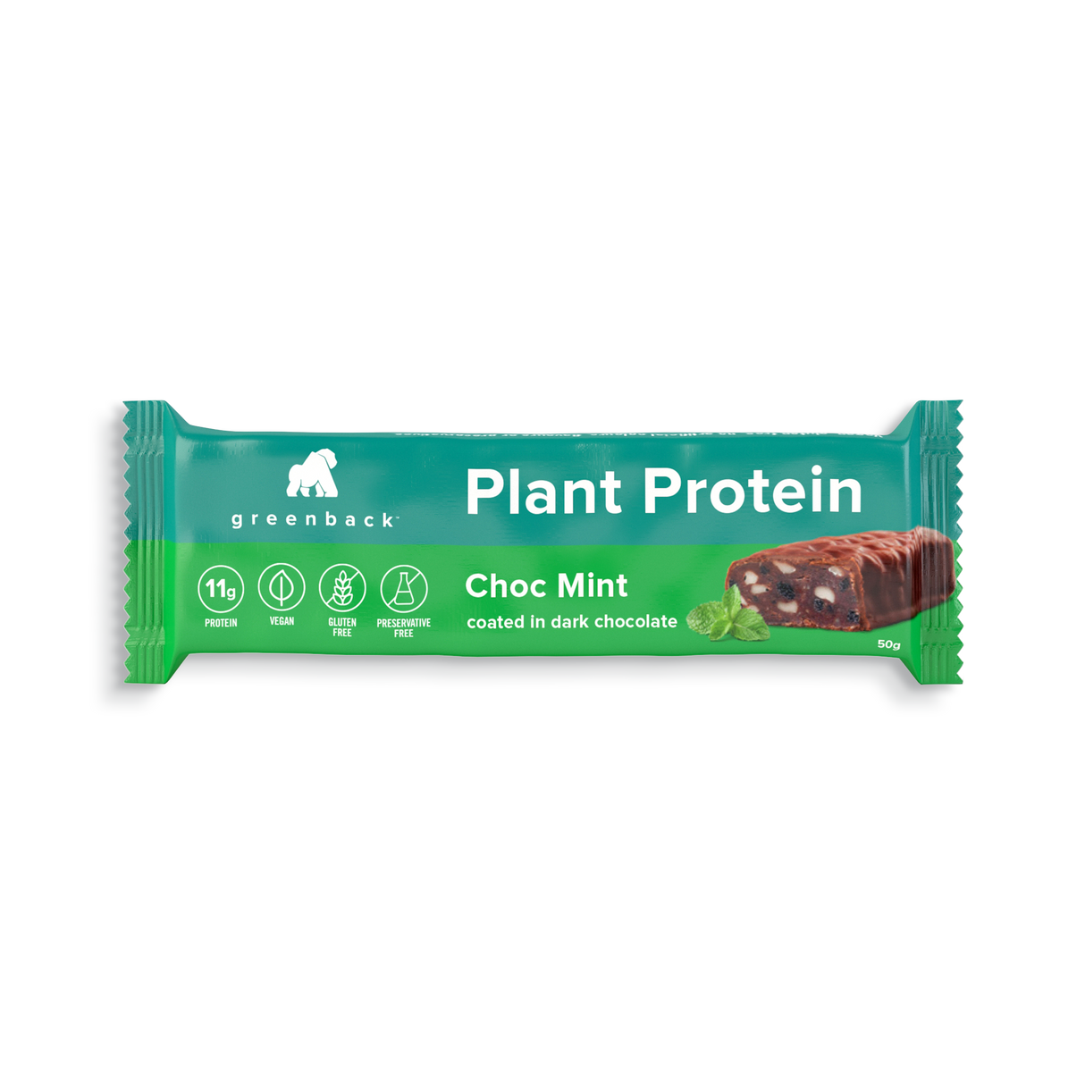 Greenback Protein Chocolate Mint Bar 50g