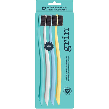 Grin Grin Toothbrush Soft Summer 4pk
