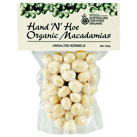 Hand and Hoe Macadamia Raw Macadamias 250g