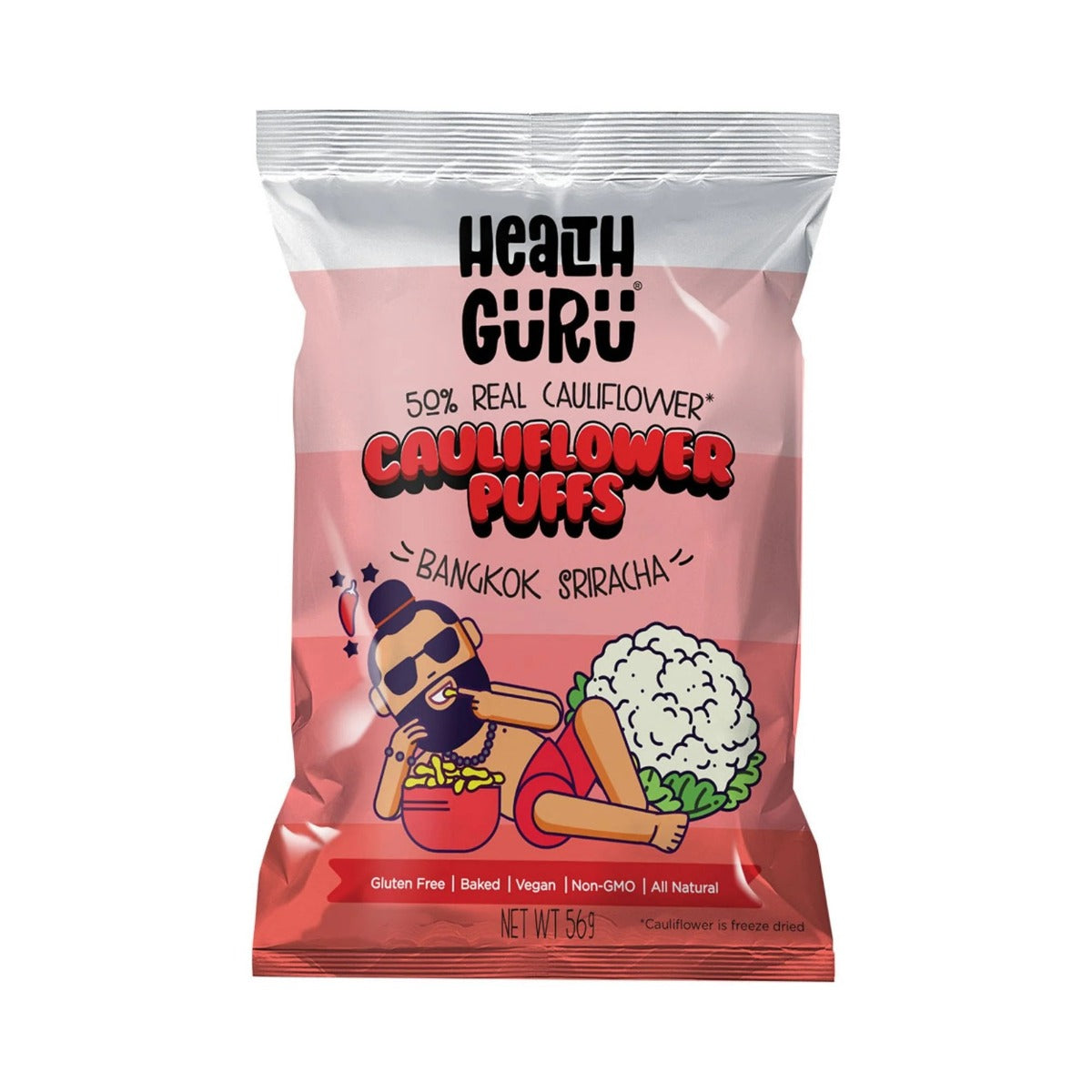 Health Guru Cauli Puff Sriracha 56g