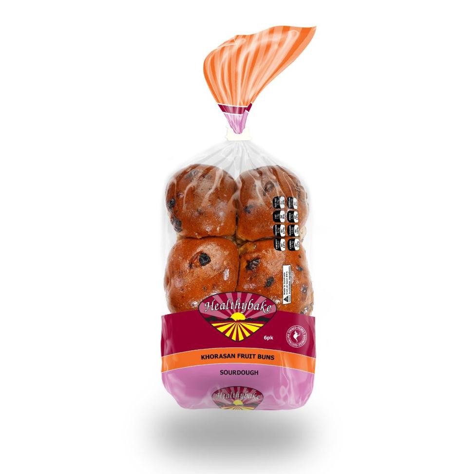 Healthybake Khorasan Fruit Bun 6P