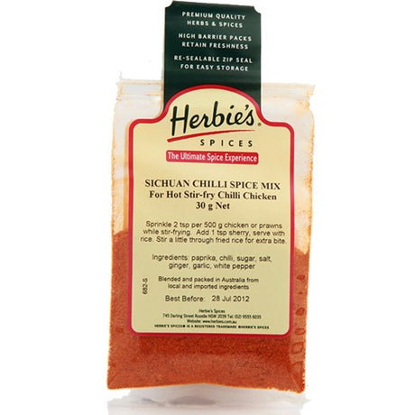 Herbies Sichuan Chilli Spice 30g