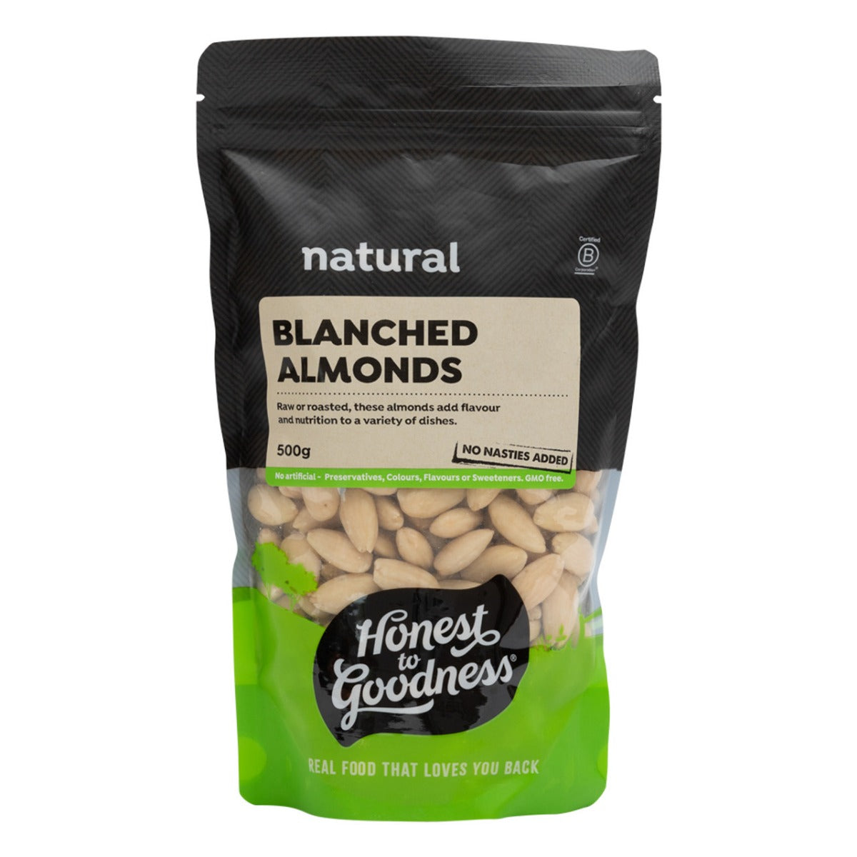 Honest to Goodness Almonds Blanched Whole 500g