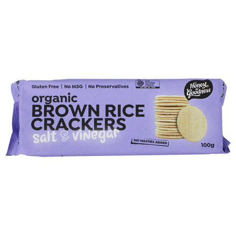 Honest to Goodness Brown Rice Crackers Vinegar 100g