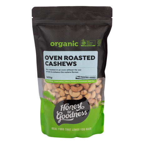 Honest to Goodness Cashews Oven Roasted 500g