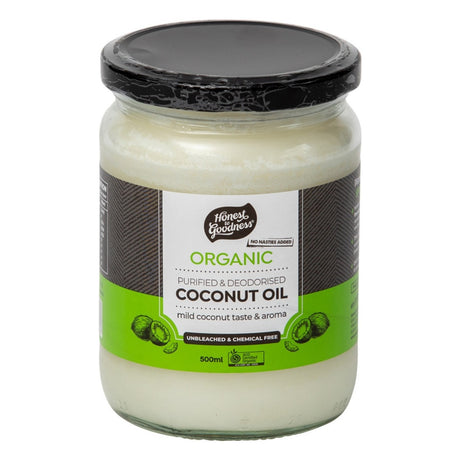 Honest to Goodness Coconut Oil Purified/Deodorised 500ml