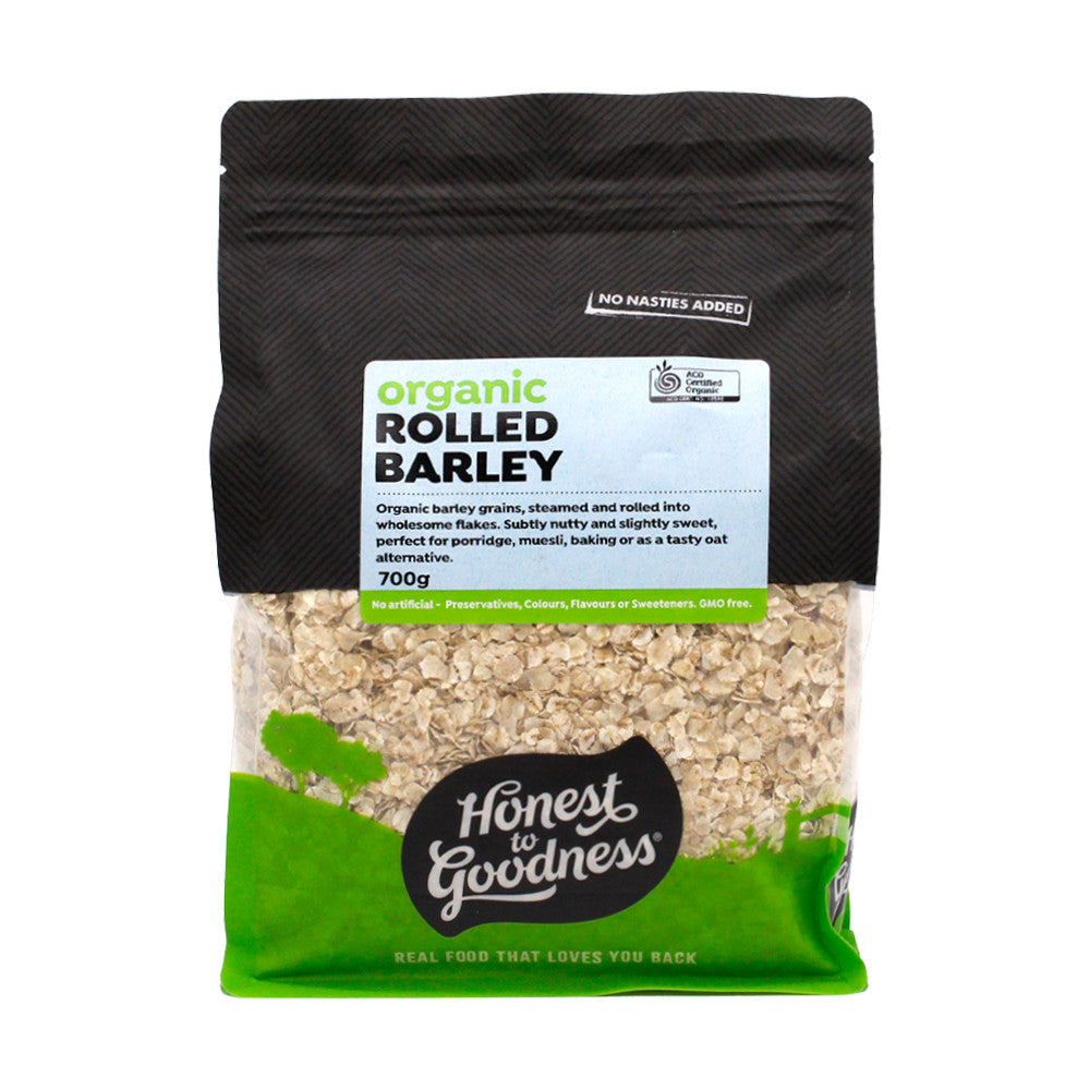 Honest to Goodness Organic Rolled Barley 700g
