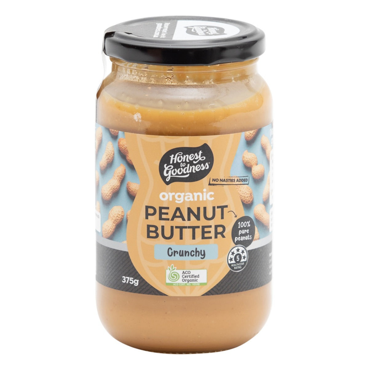 Honest to Goodness Peanut Butter Crunchy 375g