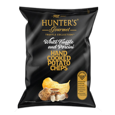Hunters Gourmet Chip White Truffle Whole Porcini 125g