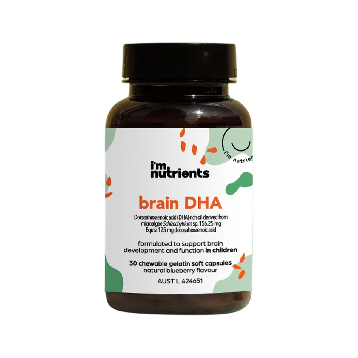 Im Nutrients Brain DHA Chewable (Blueberry) 30c