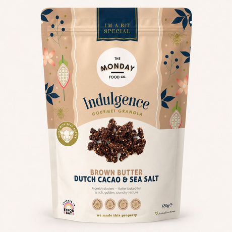 The Monday Food Co Indulgence Brown Butter Dutch Cacao & Sea Salt Granola 650g