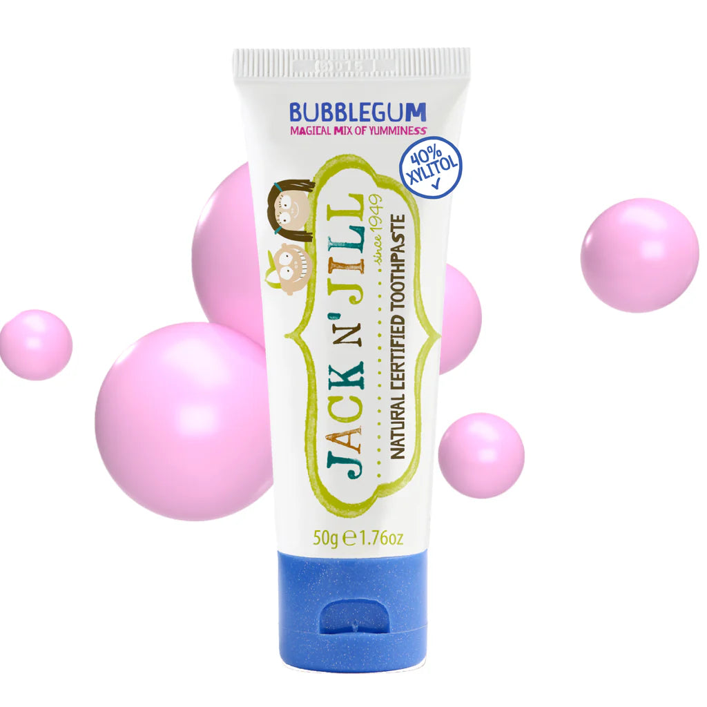 Jack N Jill Kids Toothpaste Bubblegum Fluoride Free 50g