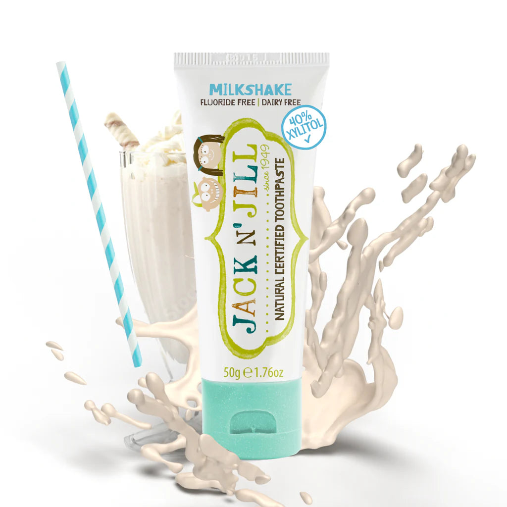 Jack N Jill Kids Toothpaste Milkshake Fluoride Free 50g