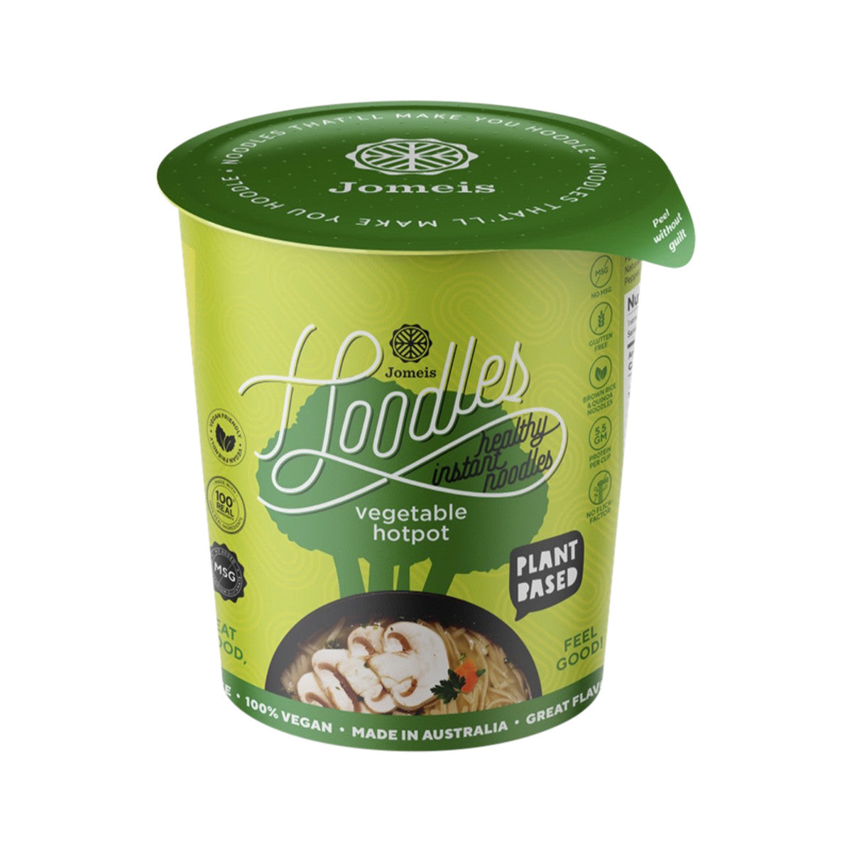 Jomeis Fine Foods Fine Foods Hoodles Healthy Instant Noodles Vegetable Hotpot Cup 60g